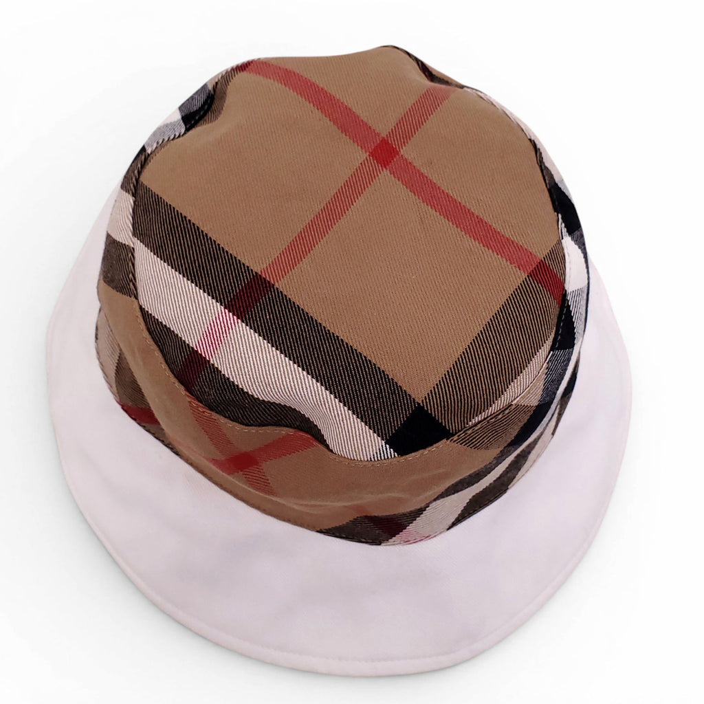 BURBERRY REVERSIBLE CHECK PATTERNED BUCKET HAT