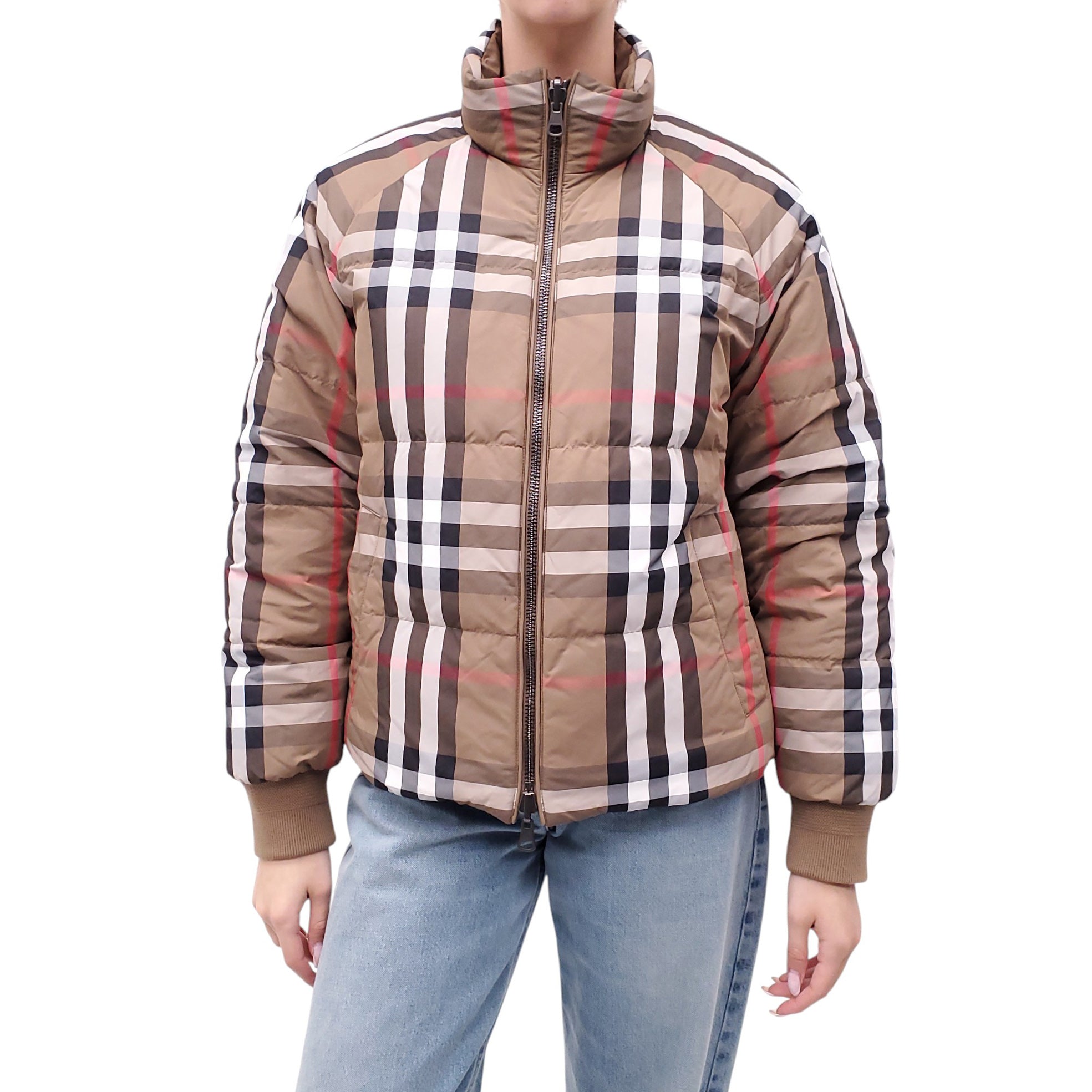 BURBERRY REVERSIBLE PUFFER JACKET - SIZE M