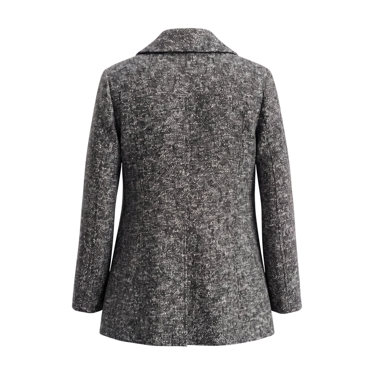 BURBERRY SALT AND PEPPER JACKET - SIZE 8