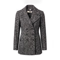 BURBERRY SALT AND PEPPER JACKET - SIZE 8