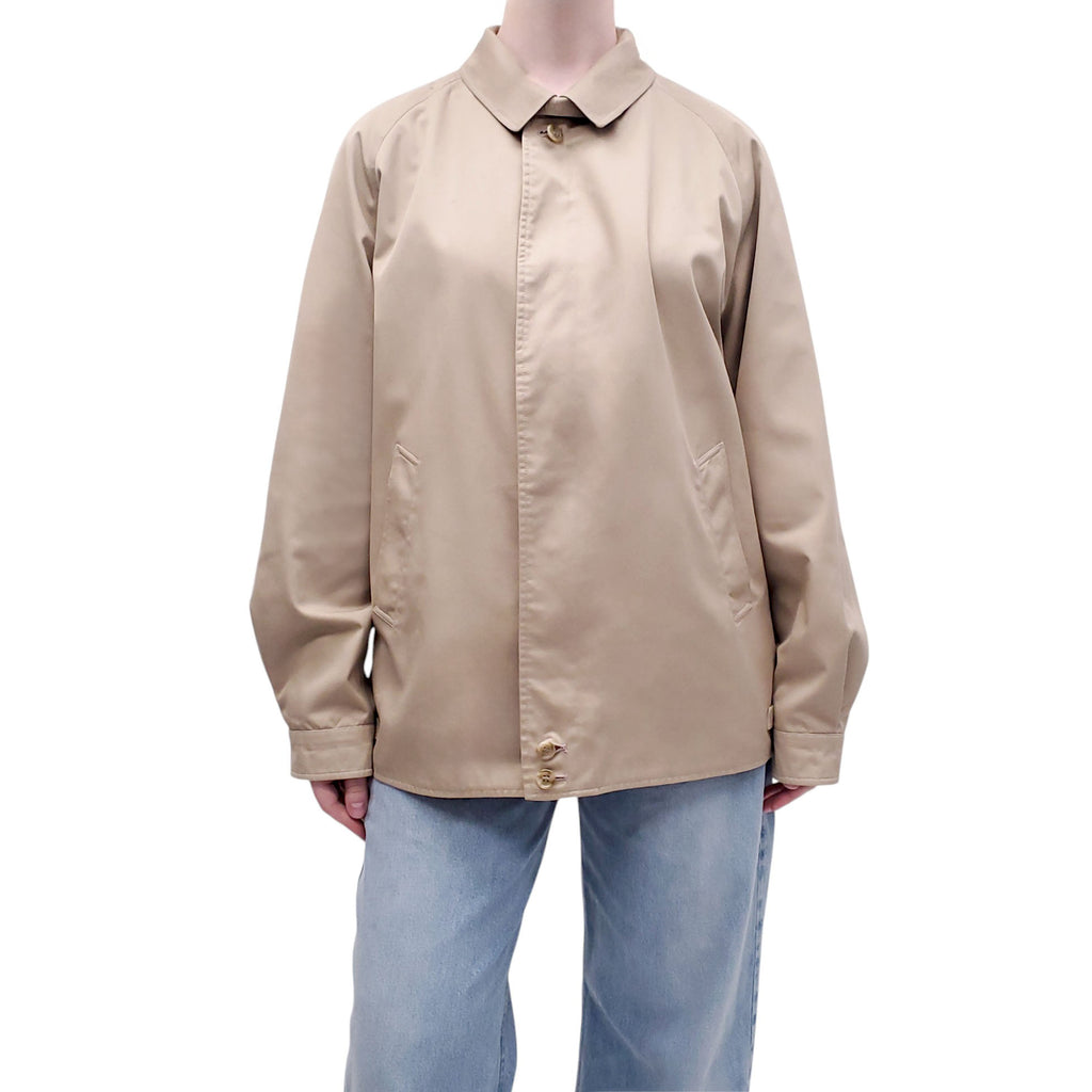 BURBERRY TAUPE LONG JACKET - SIZE 46
