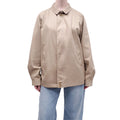 BURBERRY TAUPE LONG JACKET - SIZE 46