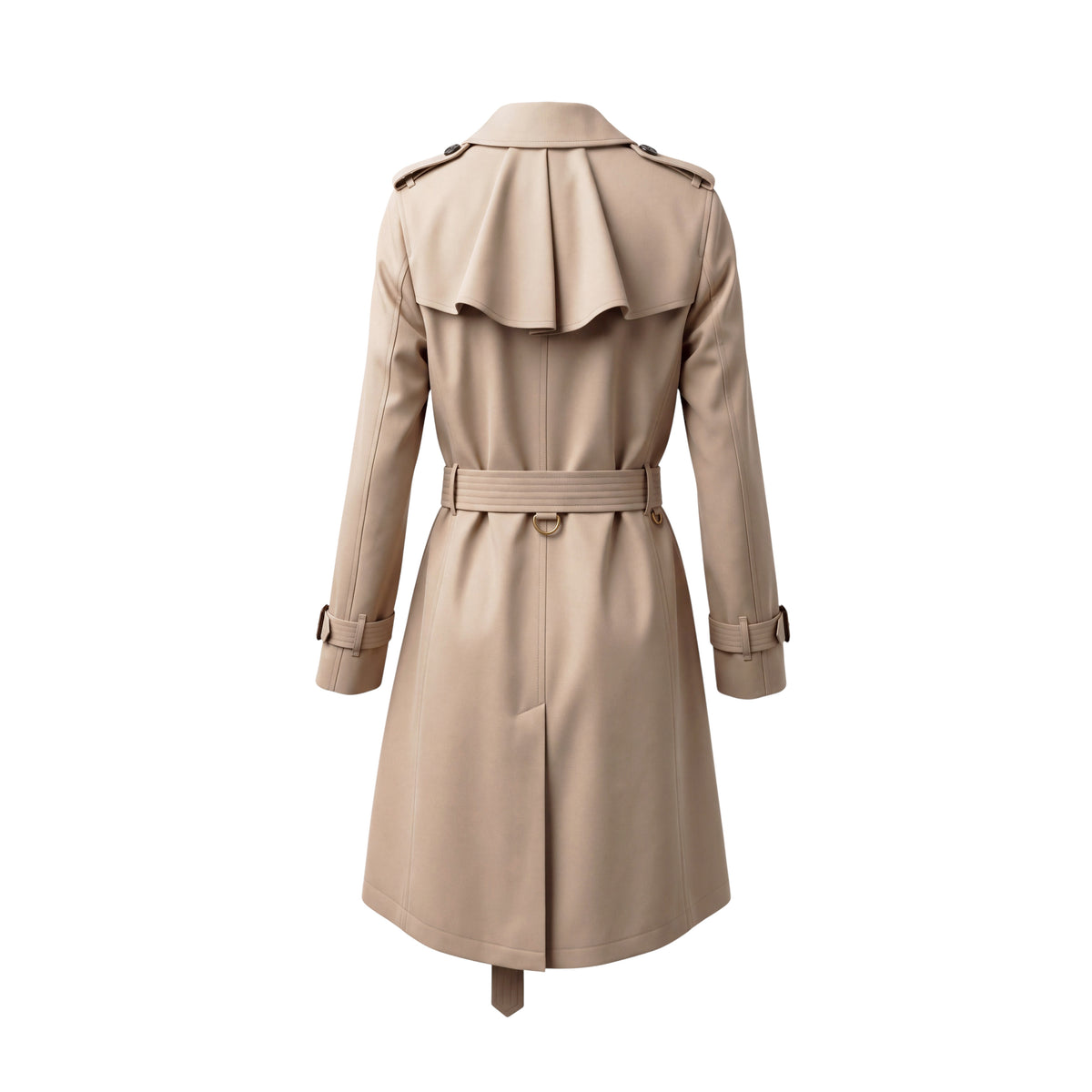 BURBERRY TRENCH JACKET WITH PINK CHECK DETAIL - SIZE US 2