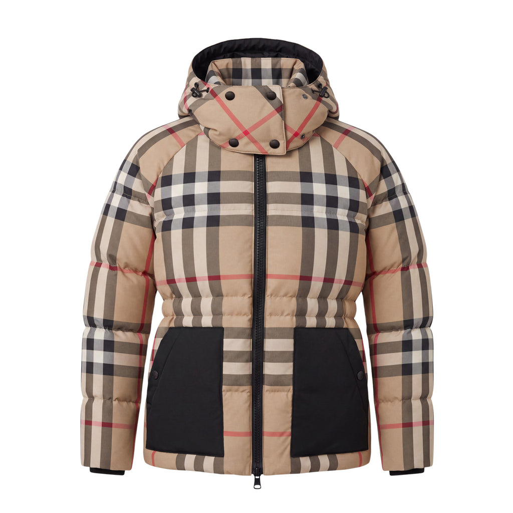 BURBERRY VINTAGE CHECK PADDED JACKET - SIZE XS