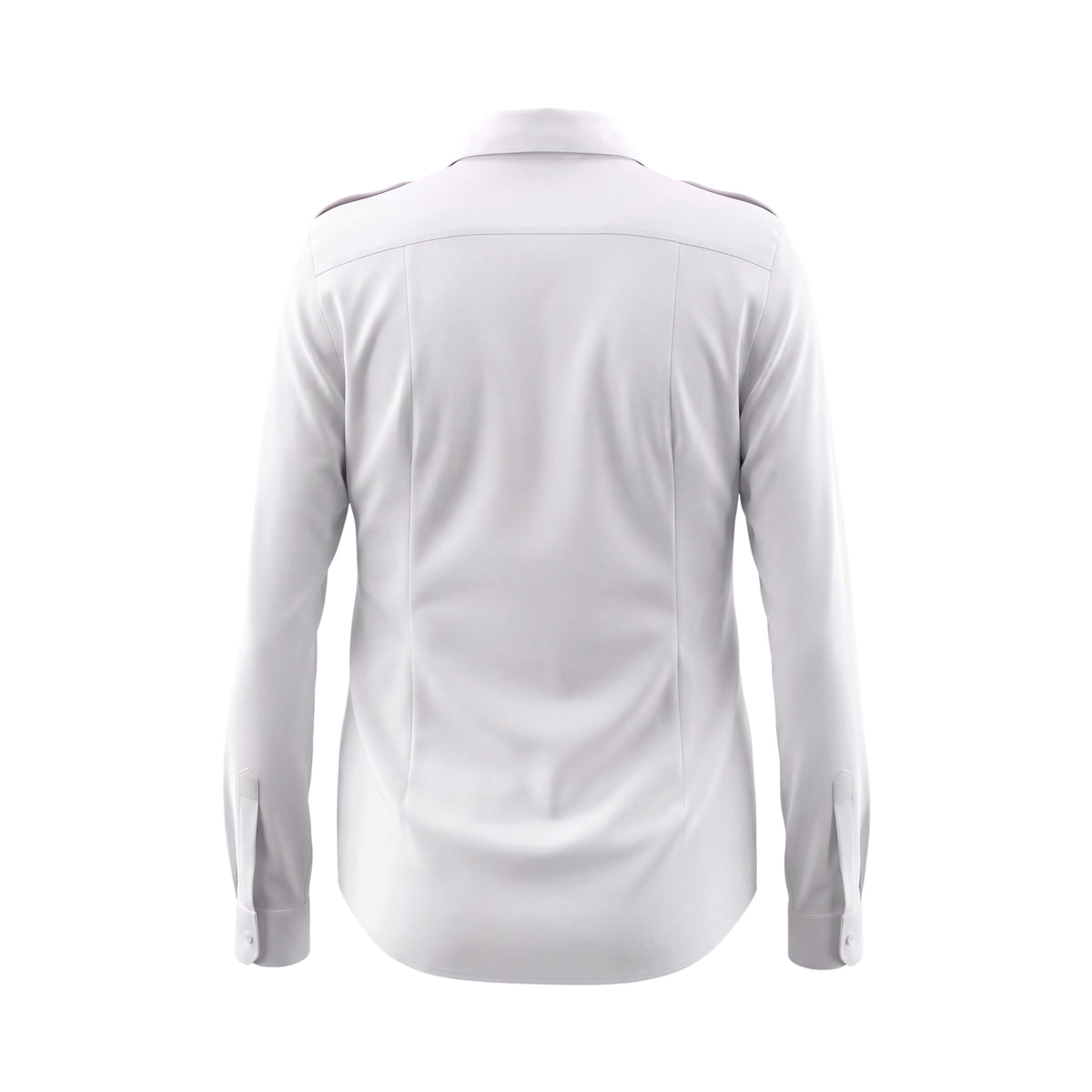 BURBERRY WHITE BUTTON UP BLOUSE WITH CHECK DETAIL - SIZE 10