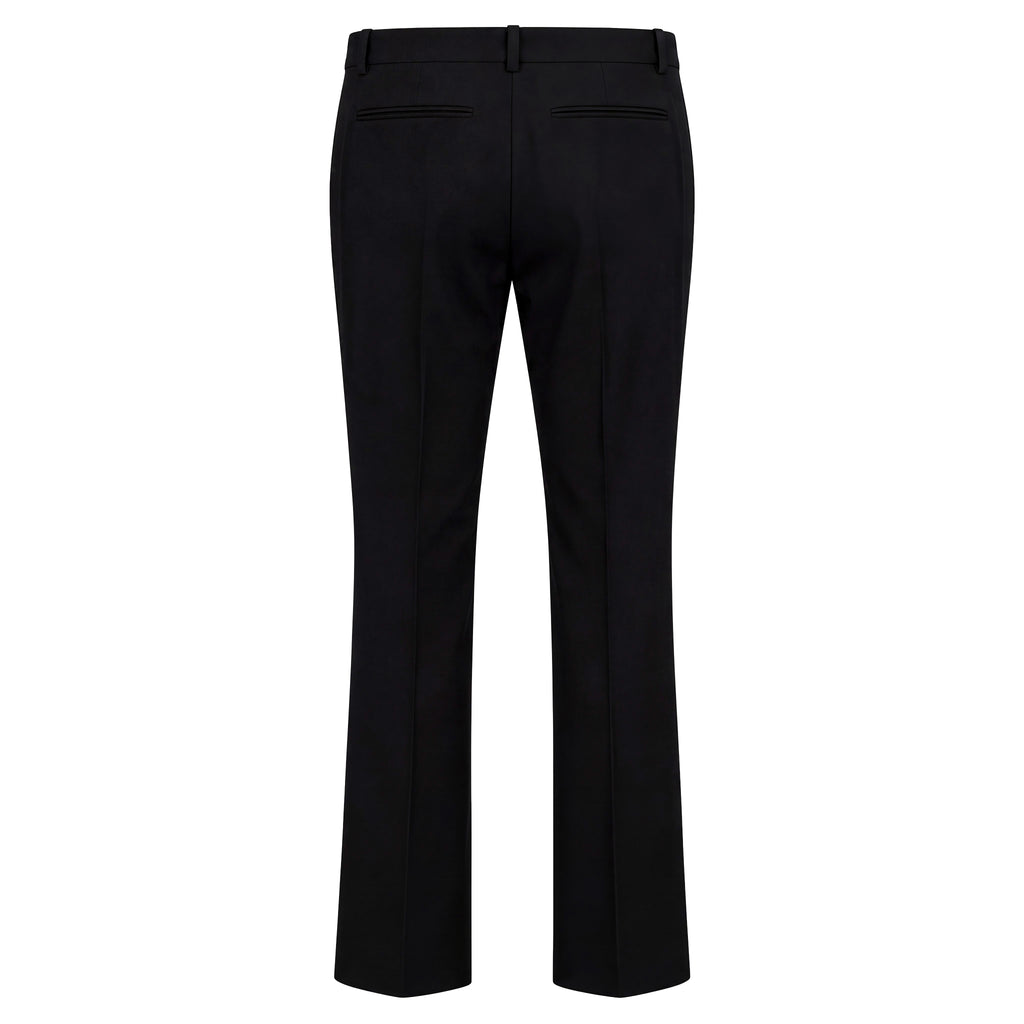 VERSACE WOOL - BLEND FORMAL TROUSERS WITH GOLD MEDUSA BUTTONS - SIZE 40