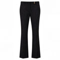 VERSACE WOOL - BLEND FORMAL TROUSERS WITH GOLD MEDUSA BUTTONS - SIZE 40