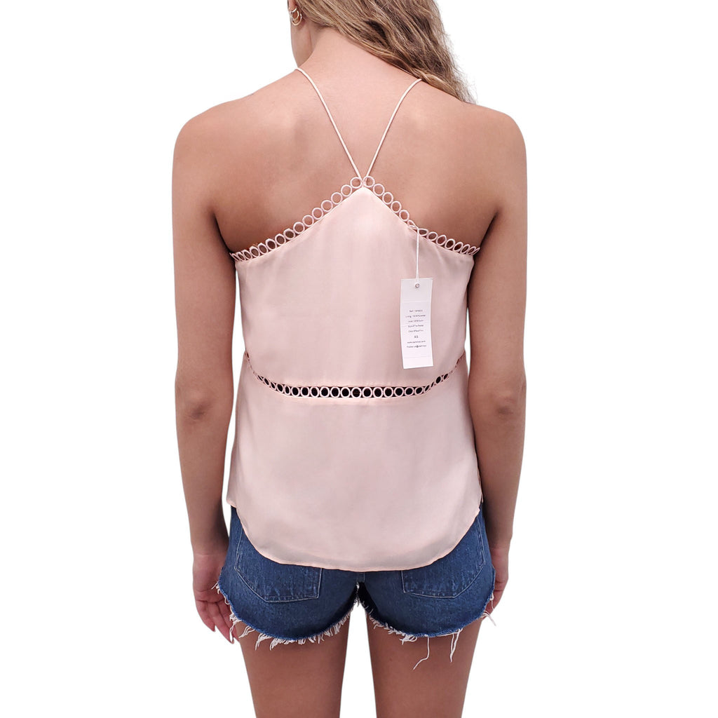 CAMI NYC BABY PINK HALTER TOP - SIZE XS