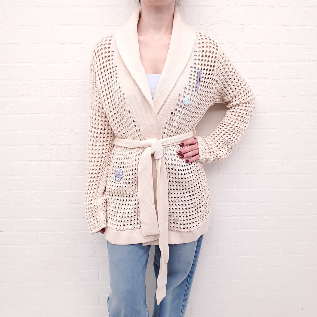 CANESSA STARFISH CROCHET SWEATER - SIZE 3 (L)