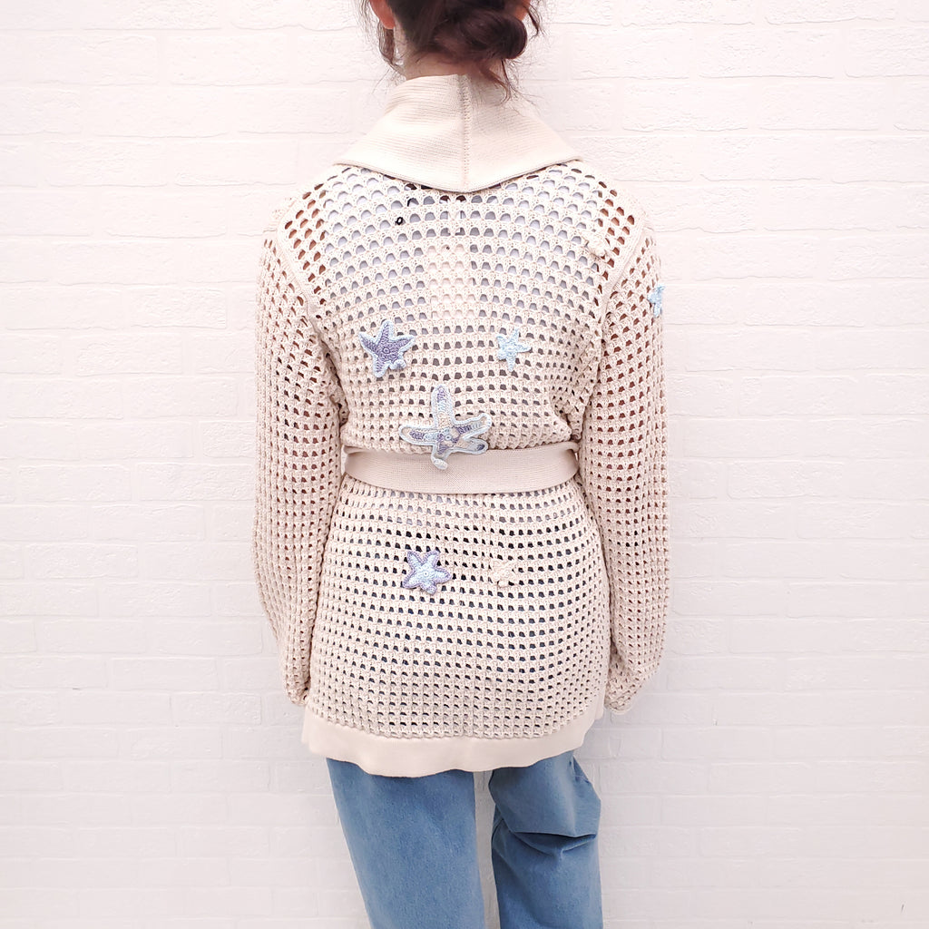 CANESSA STARFISH CROCHET SWEATER - SIZE 3 (L)