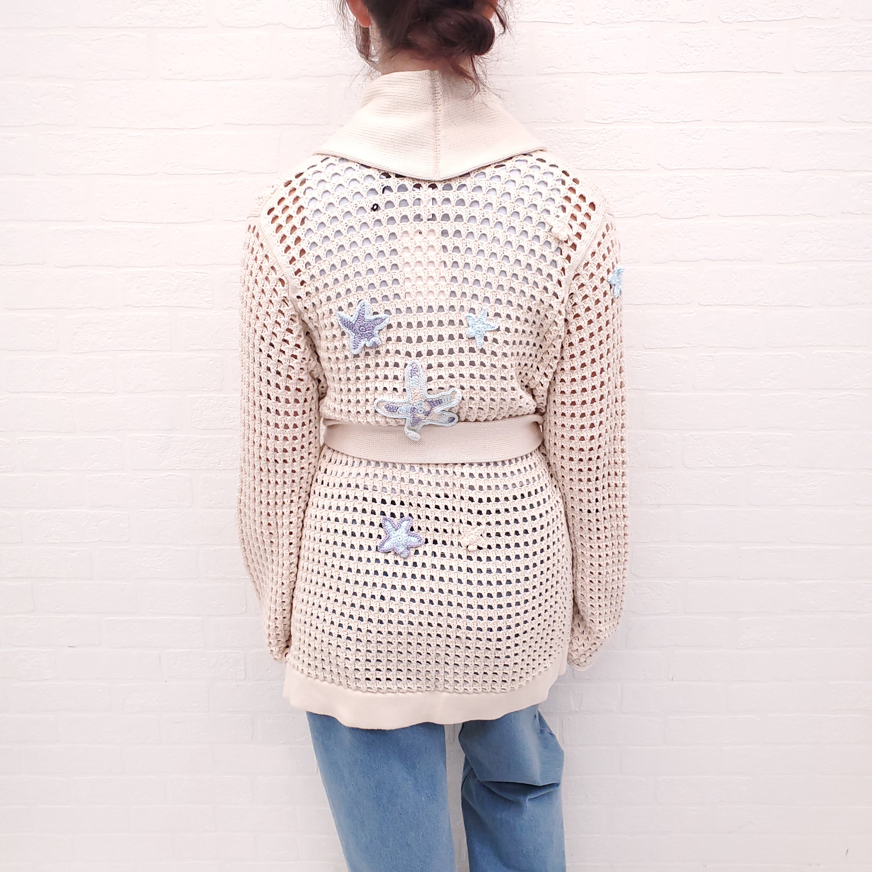 CANESSA STARFISH CROCHET SWEATER - SIZE 3 (L)