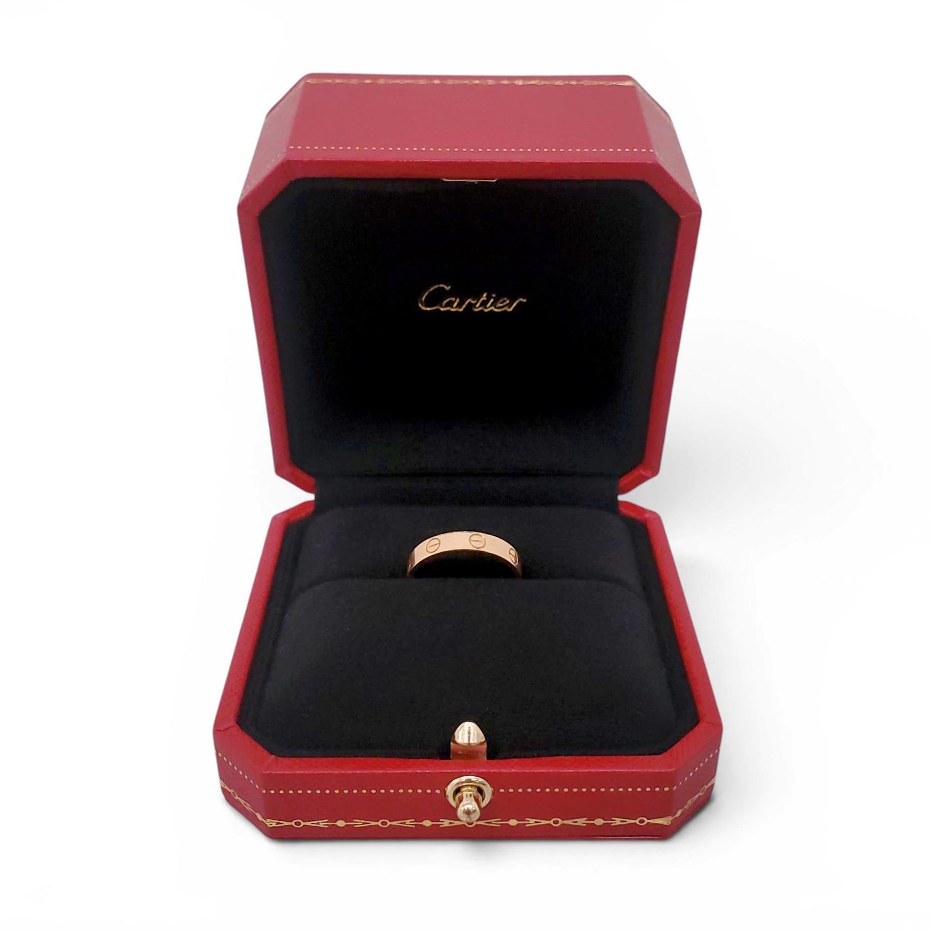 CARTIER SMALL 18K YELLOW GOLD LOVE RING