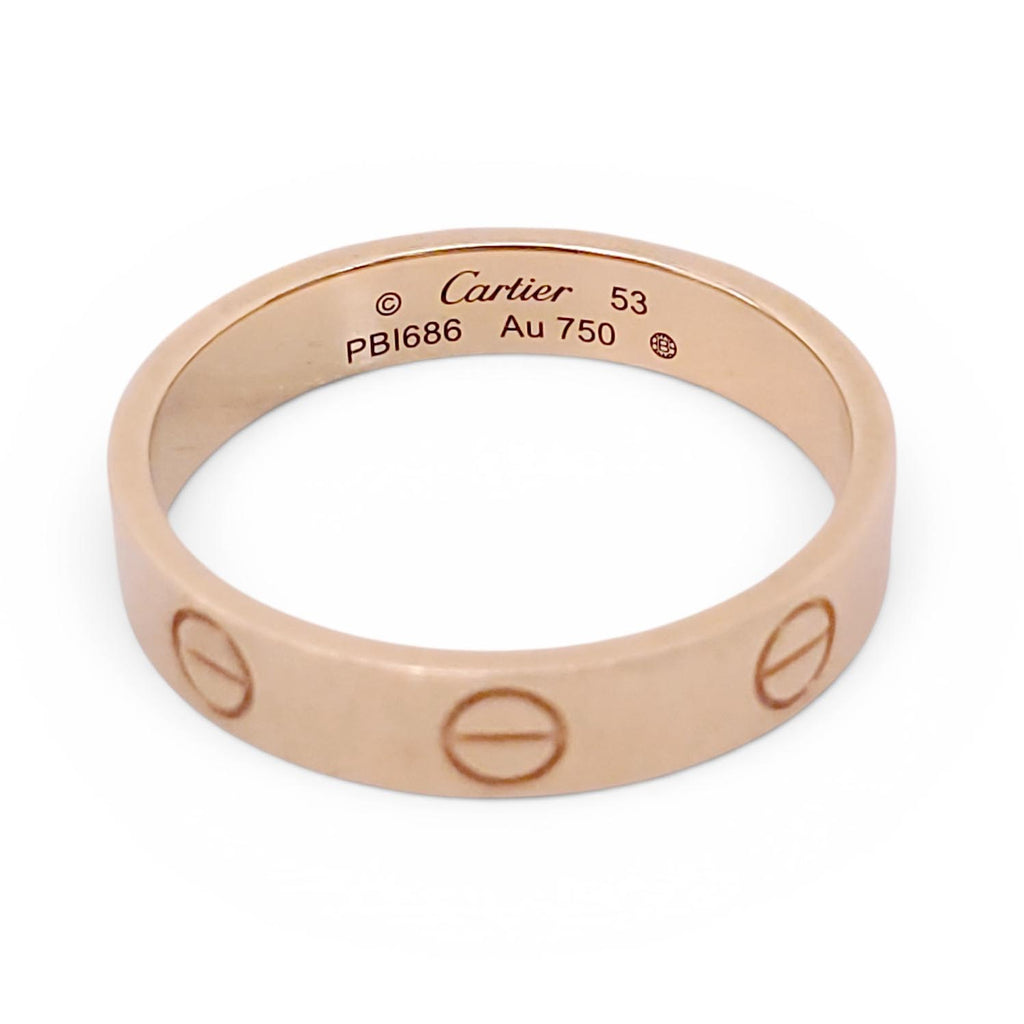 CARTIER SMALL 18K YELLOW GOLD LOVE RING