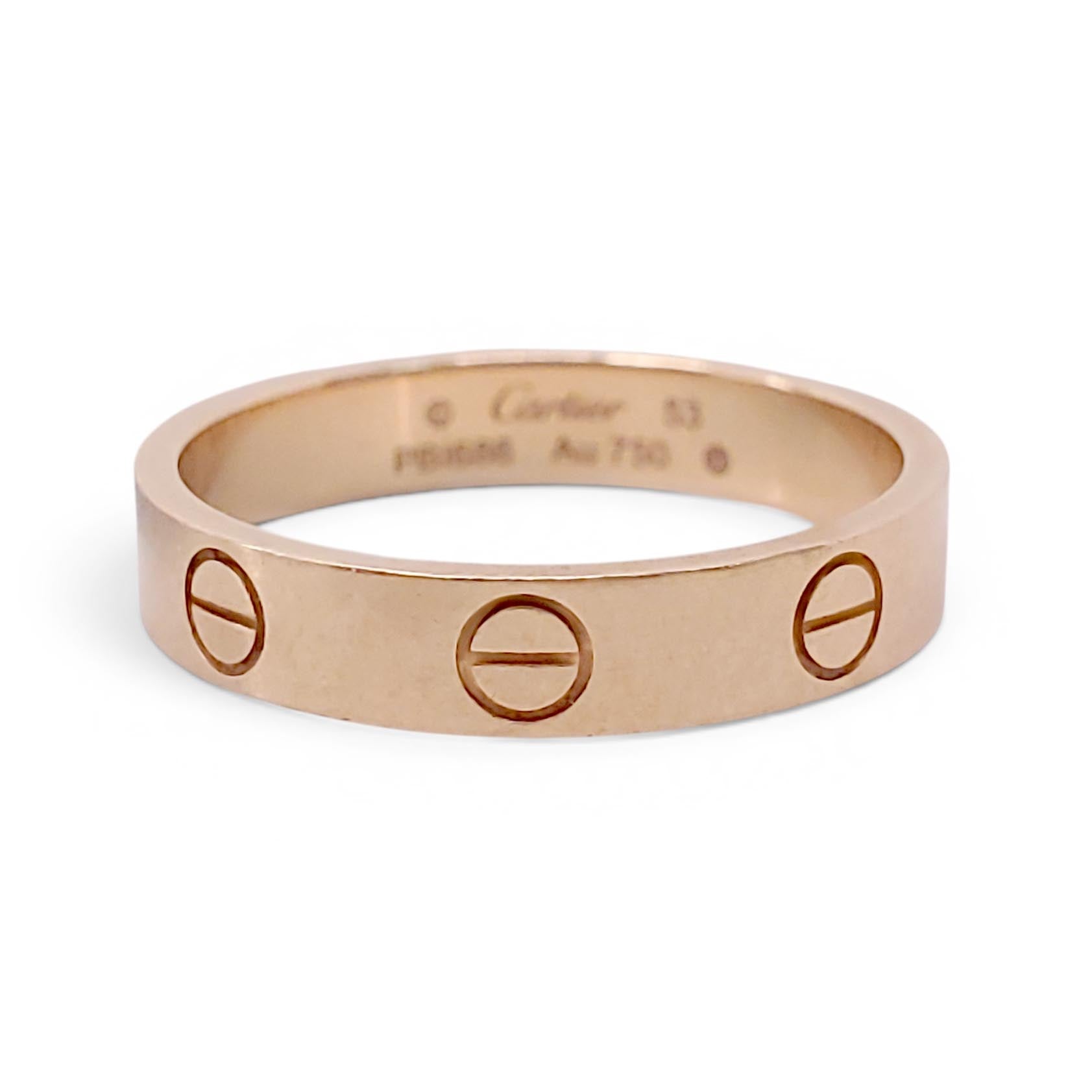 CARTIER SMALL 18K YELLOW GOLD LOVE RING