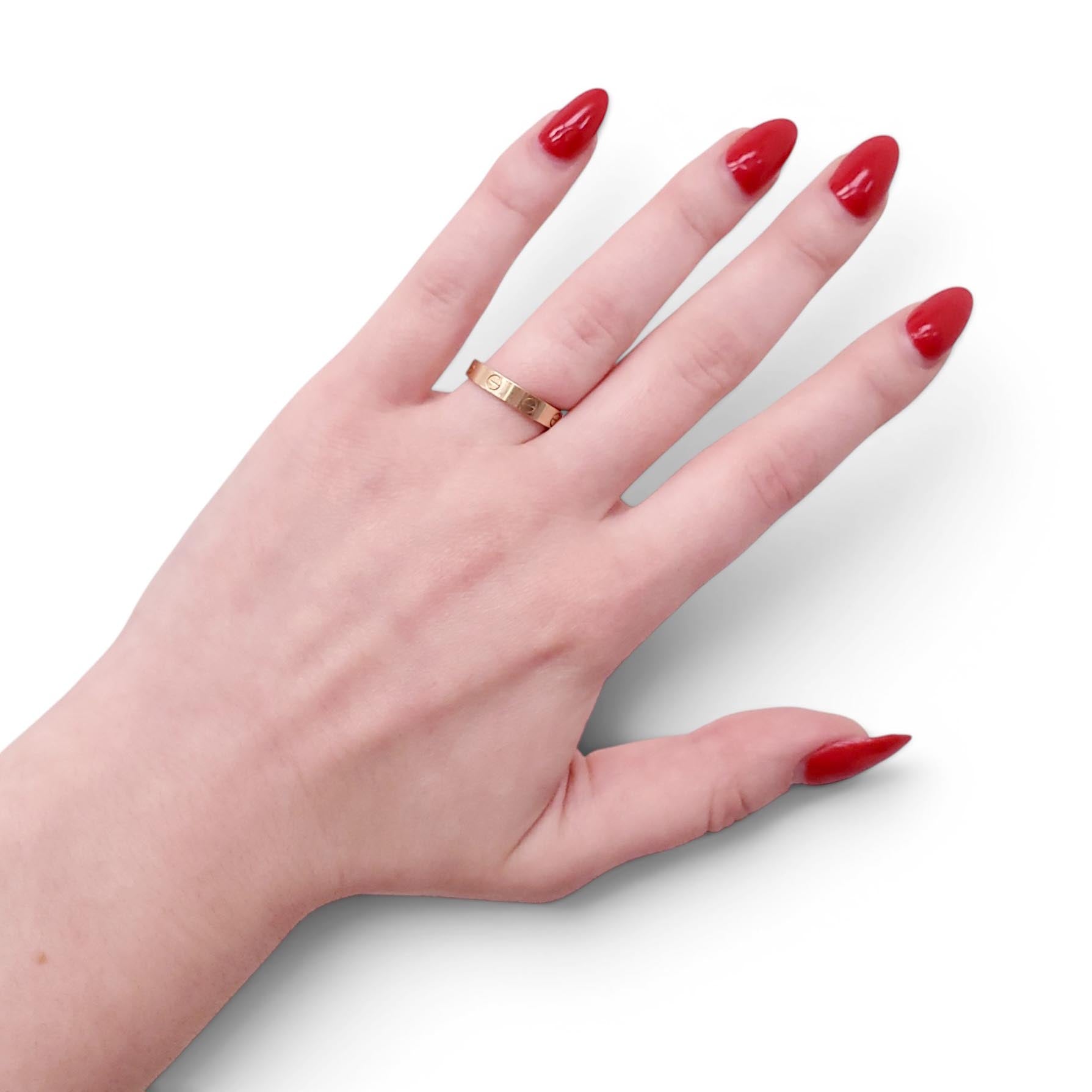 CARTIER SMALL 18K YELLOW GOLD LOVE RING