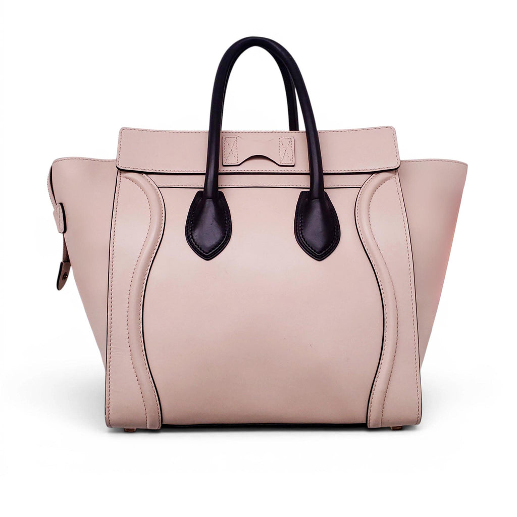 CELINE BLACK-LINED NUDE LUGGAGE BAG