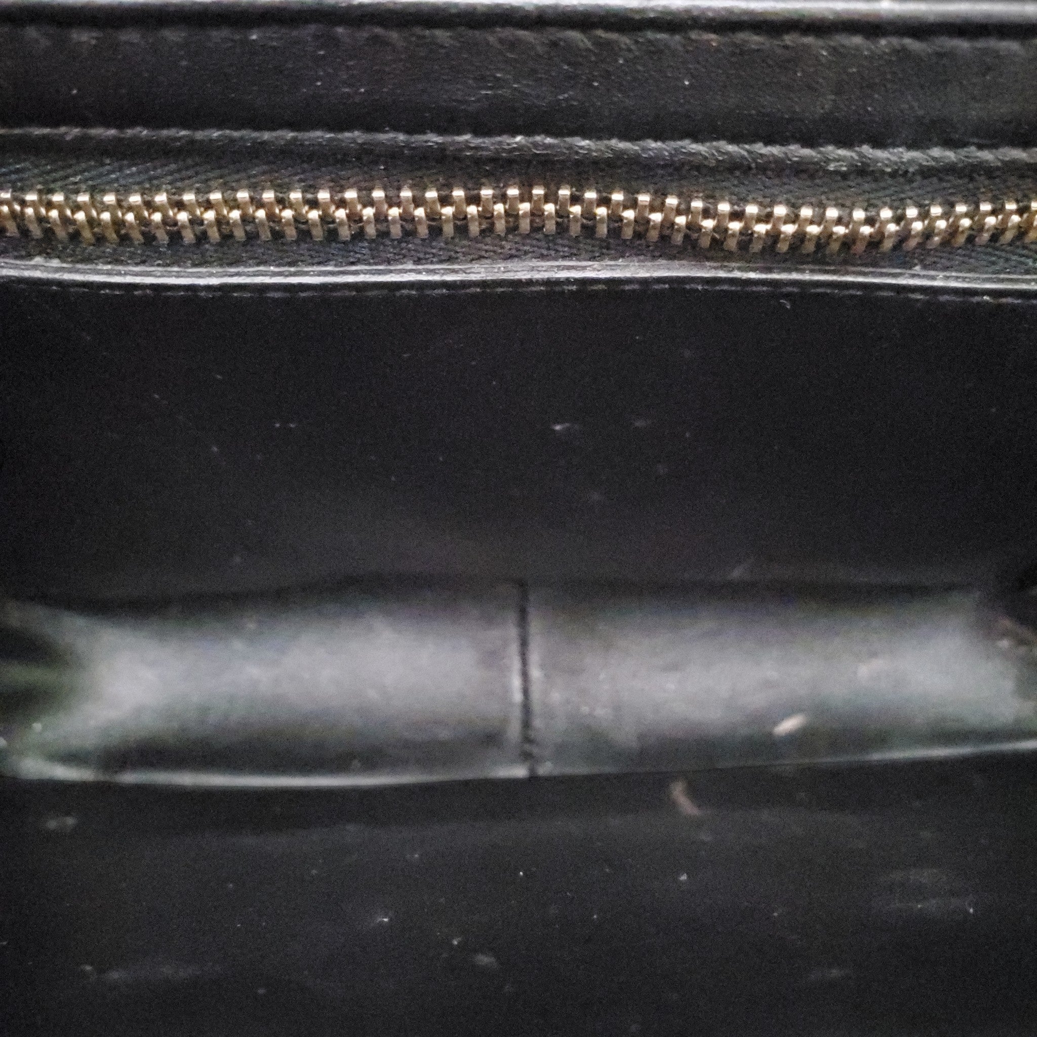 CELINE BLACK SHINY CALFSKIN TEEN TRIOMPHE BAG