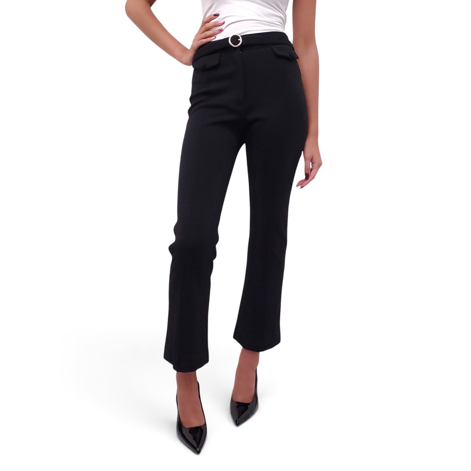 CELINE BLACK TROUSERS - SIZE 36
