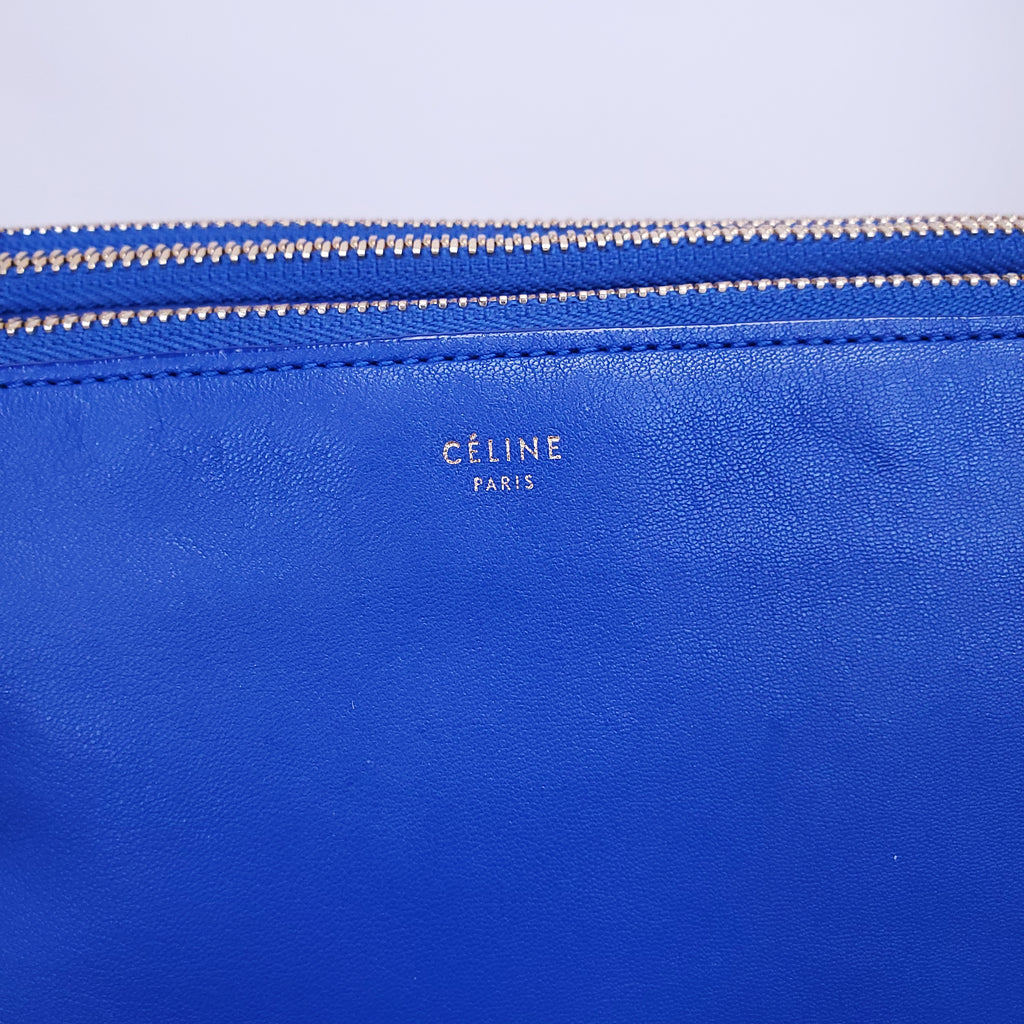 CELINE BLUE TRIFOLD CROSSBODY
