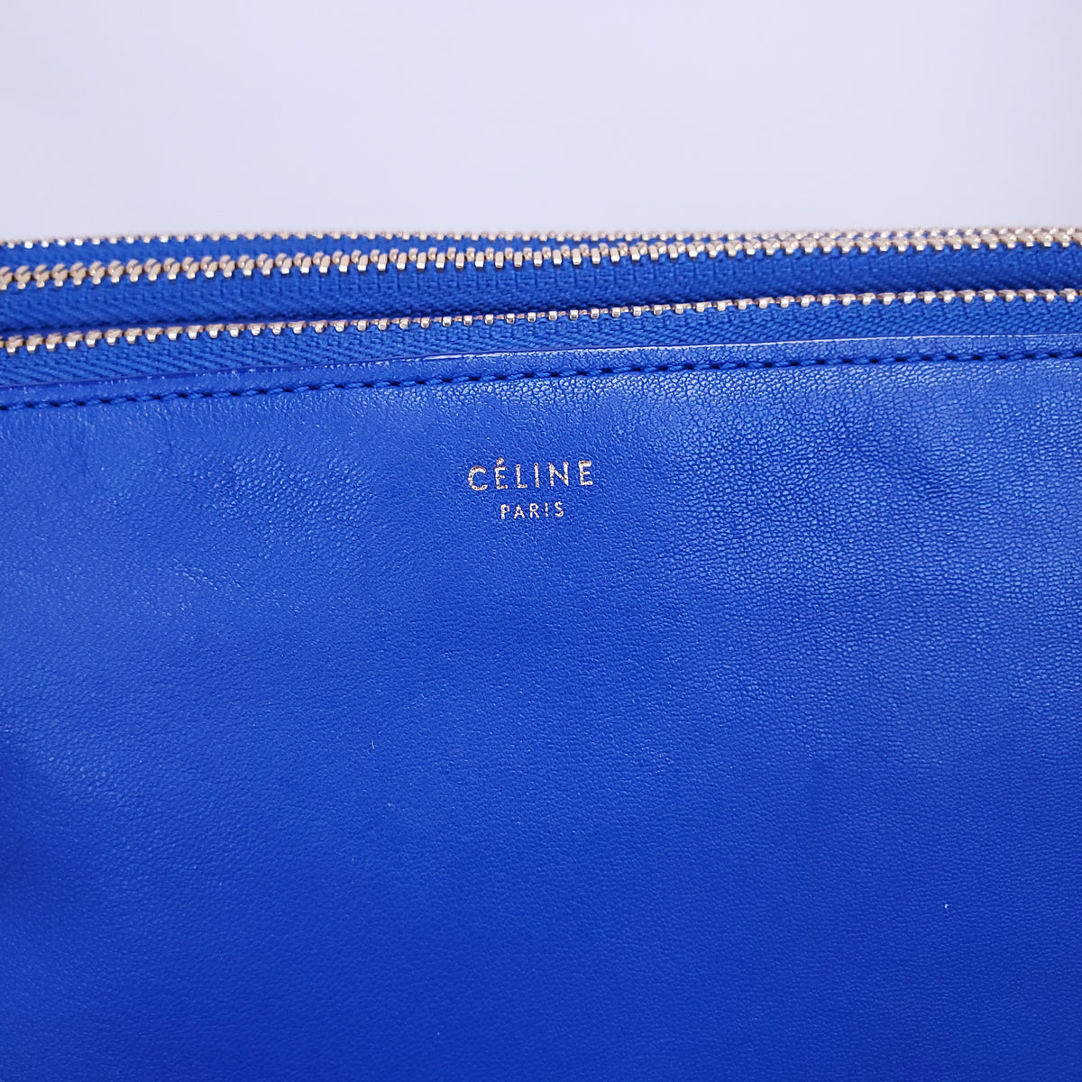 CELINE BLUE TRIFOLD CROSSBODY