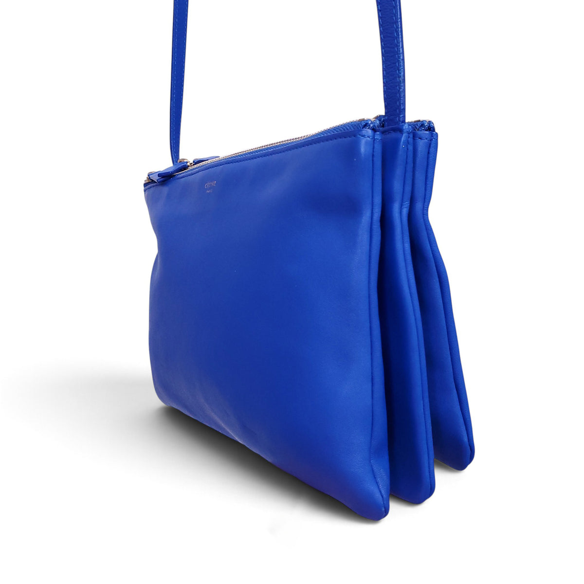 CELINE BLUE TRIFOLD CROSSBODY
