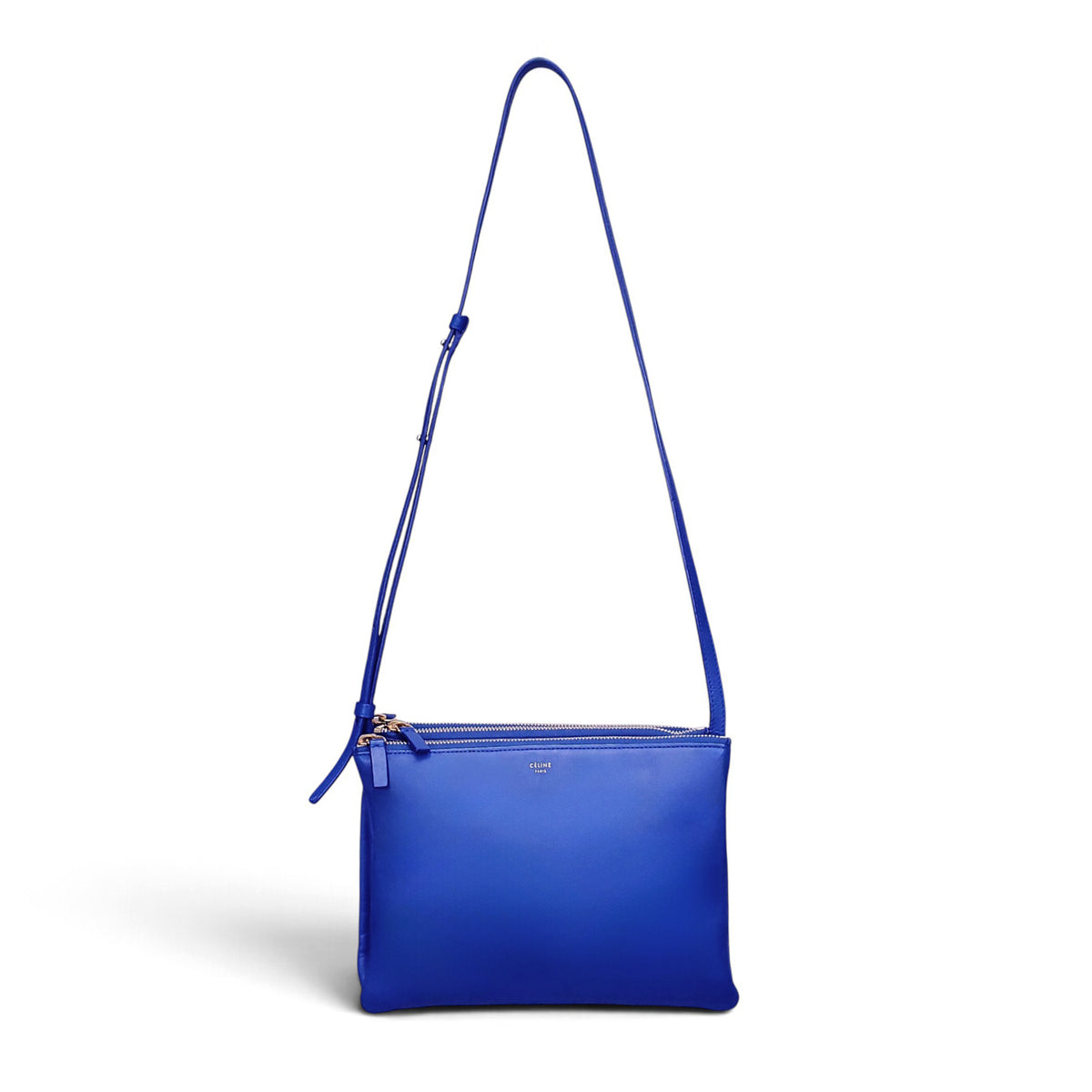 CELINE BLUE TRIFOLD CROSSBODY