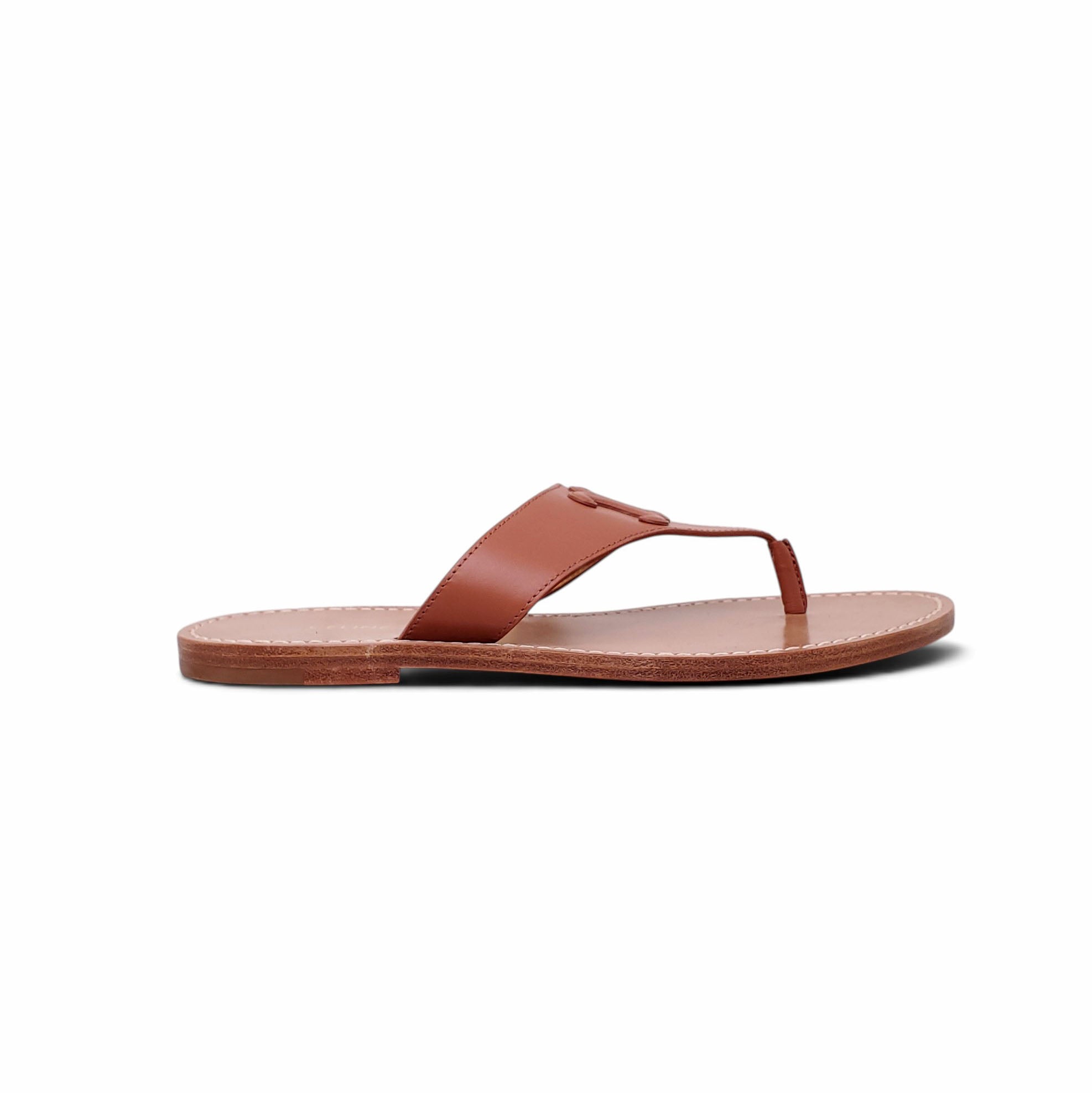 CELINE BROWN TRIOMPHE SANDAL - SIZE 37.5