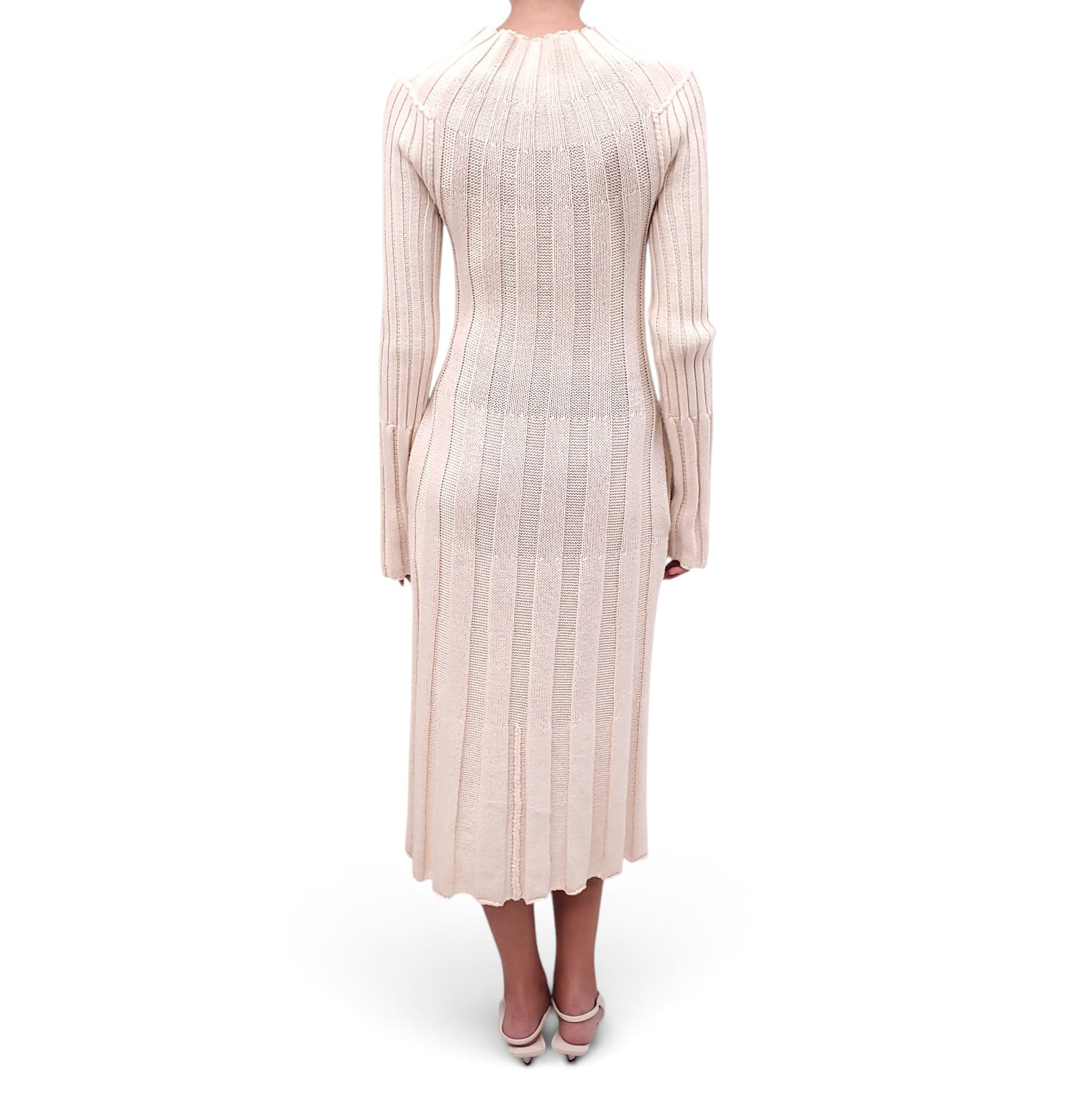 CELINE CREAM SWEATER DRESS - SIZE XS