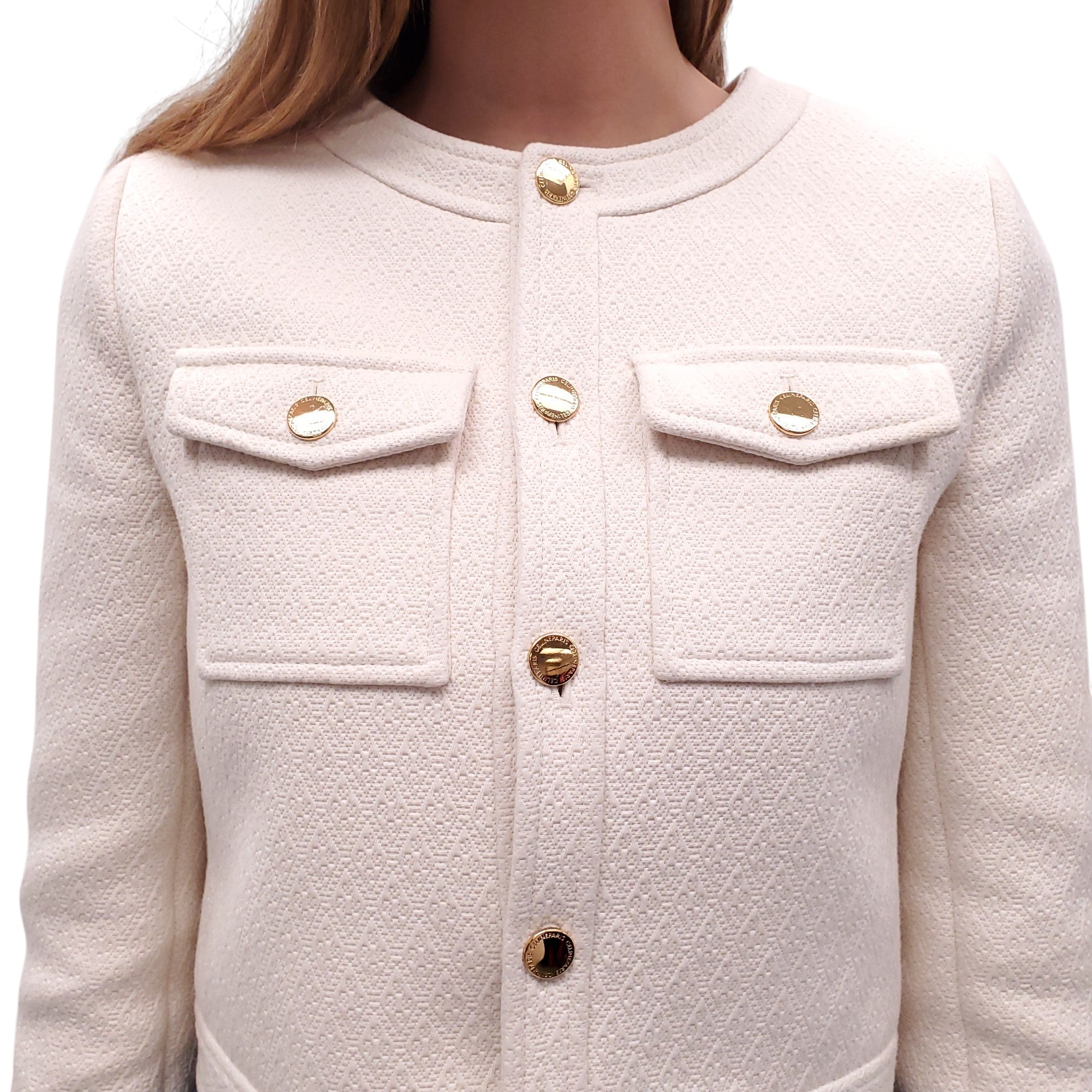 CELINE DANI JACKET IN BOUTIS COTTON - SIZE 34