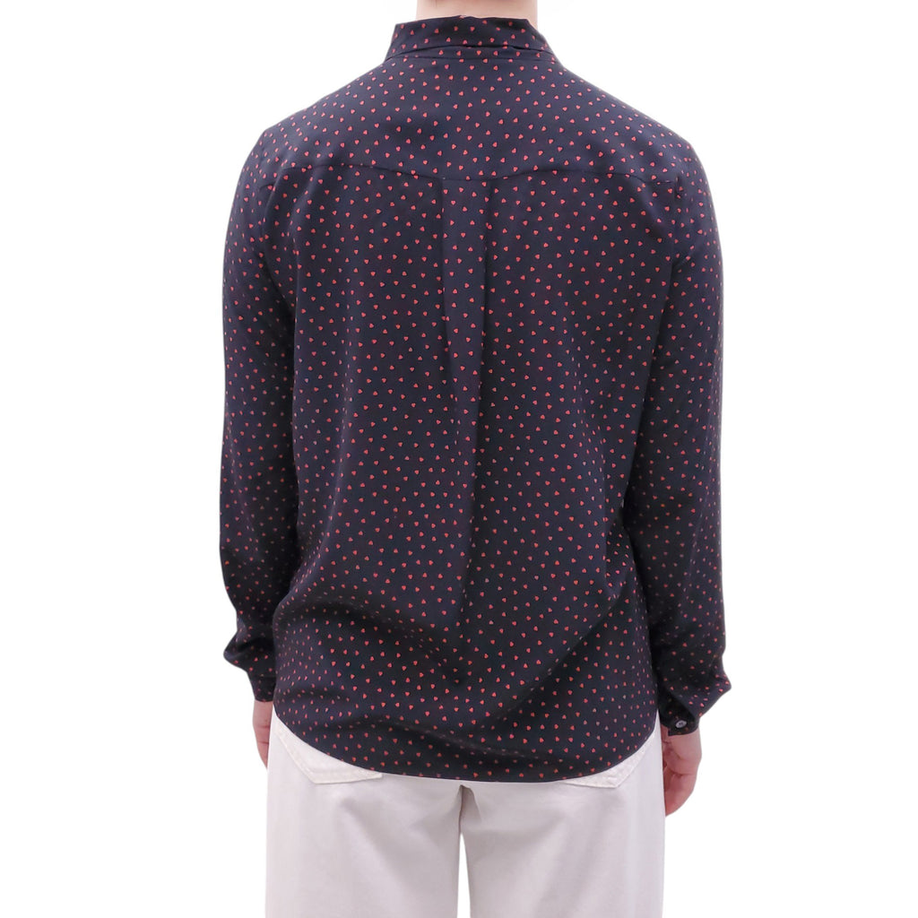CELINE HEART PATTERNED BLOUSE - SIZE 36