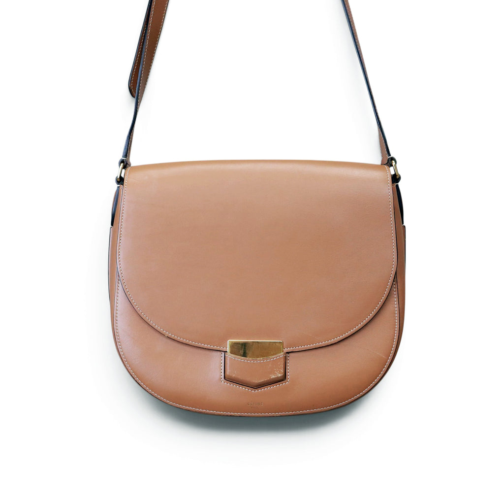 CELINE LEATHER TROTTEUR MEDIUM