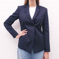 CELINE NAVY PATTERNED BLAZER - SIZE 38