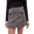 CELINE PLAID MINI SKIRT - SIZE 34