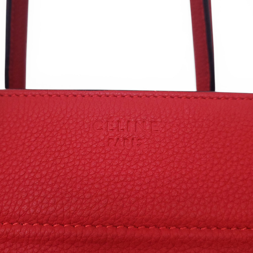 CELINE RED LUGGAGE BAG