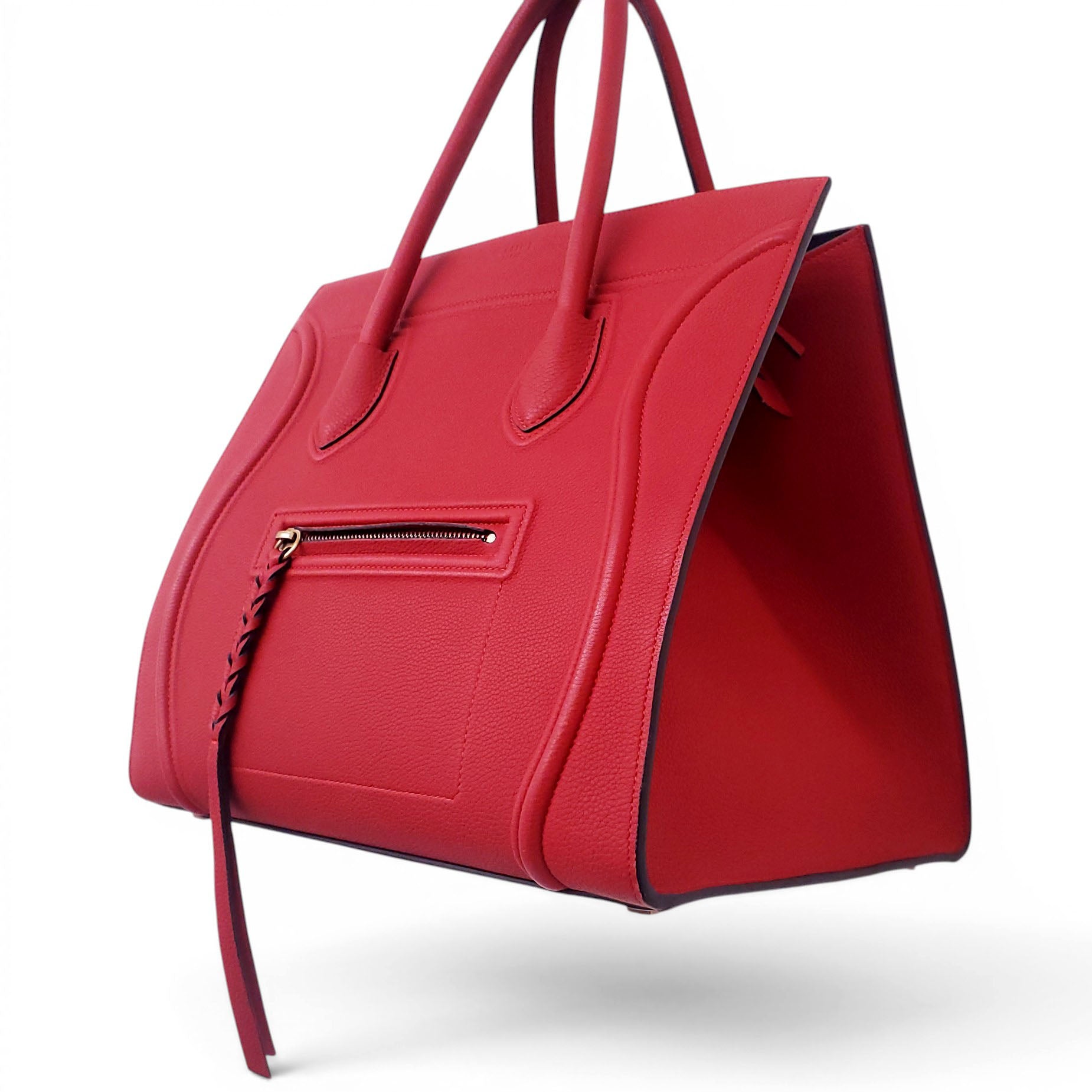 CELINE RED LUGGAGE BAG