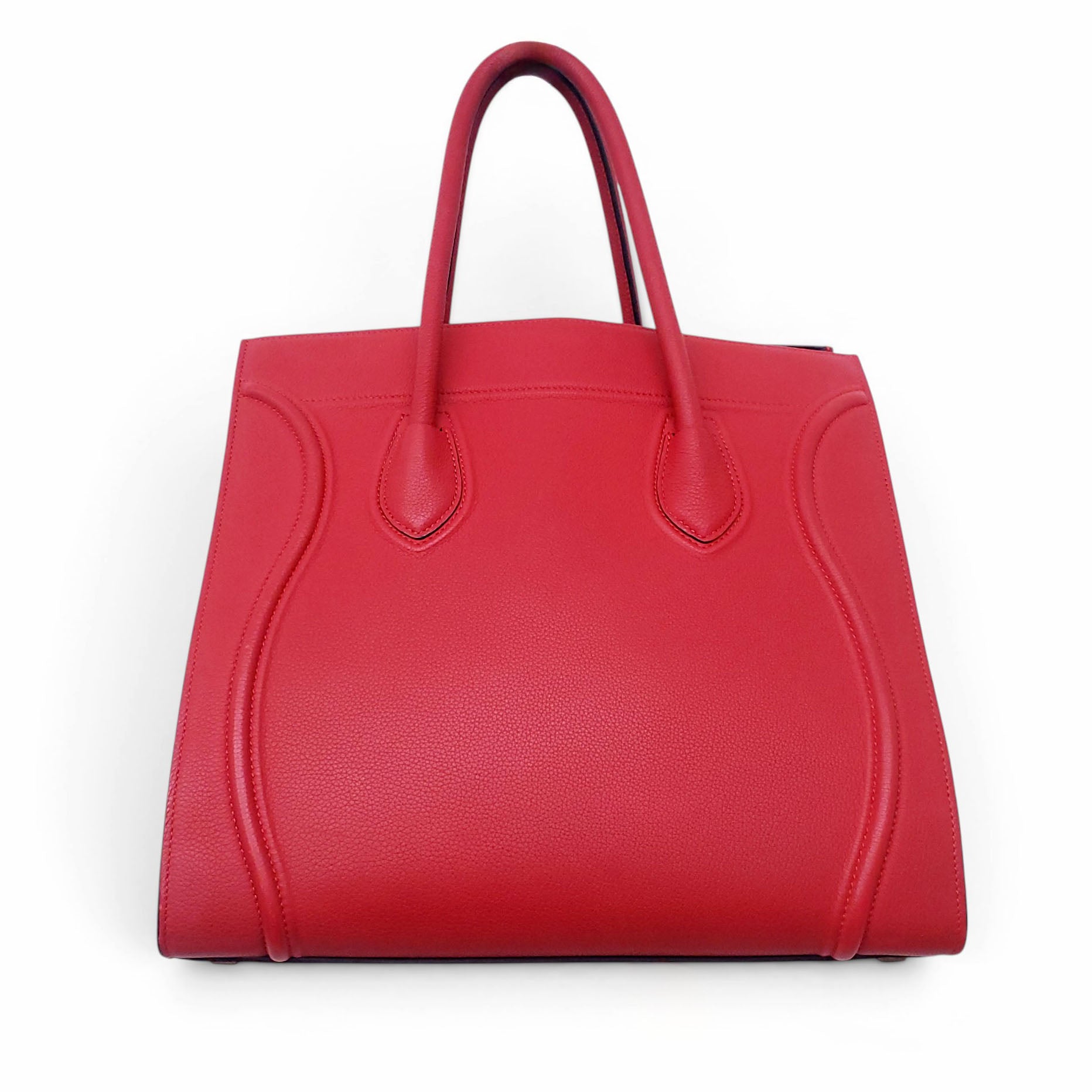 CELINE RED LUGGAGE BAG