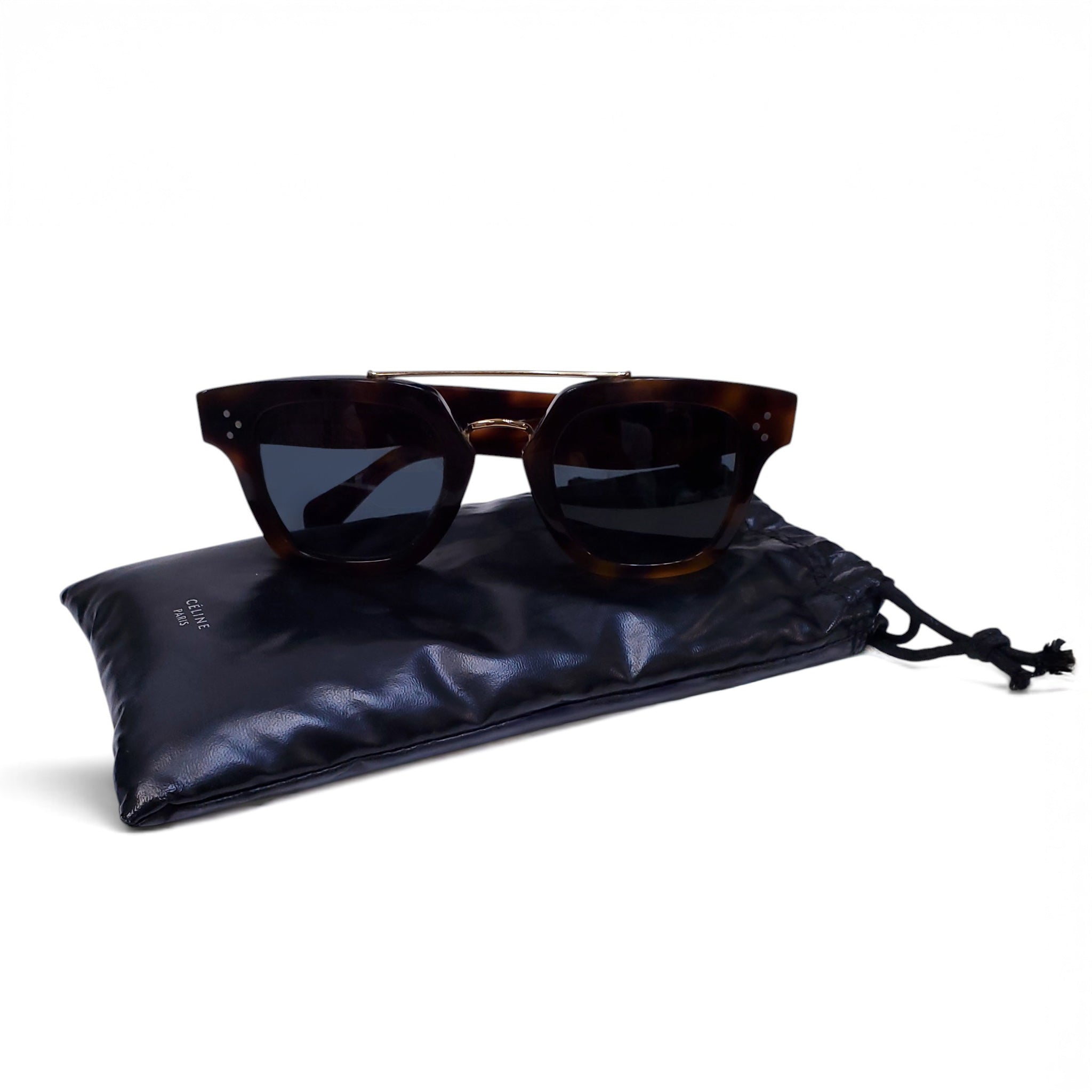 CELINE TORTOISE SHELL SUNGLASSES