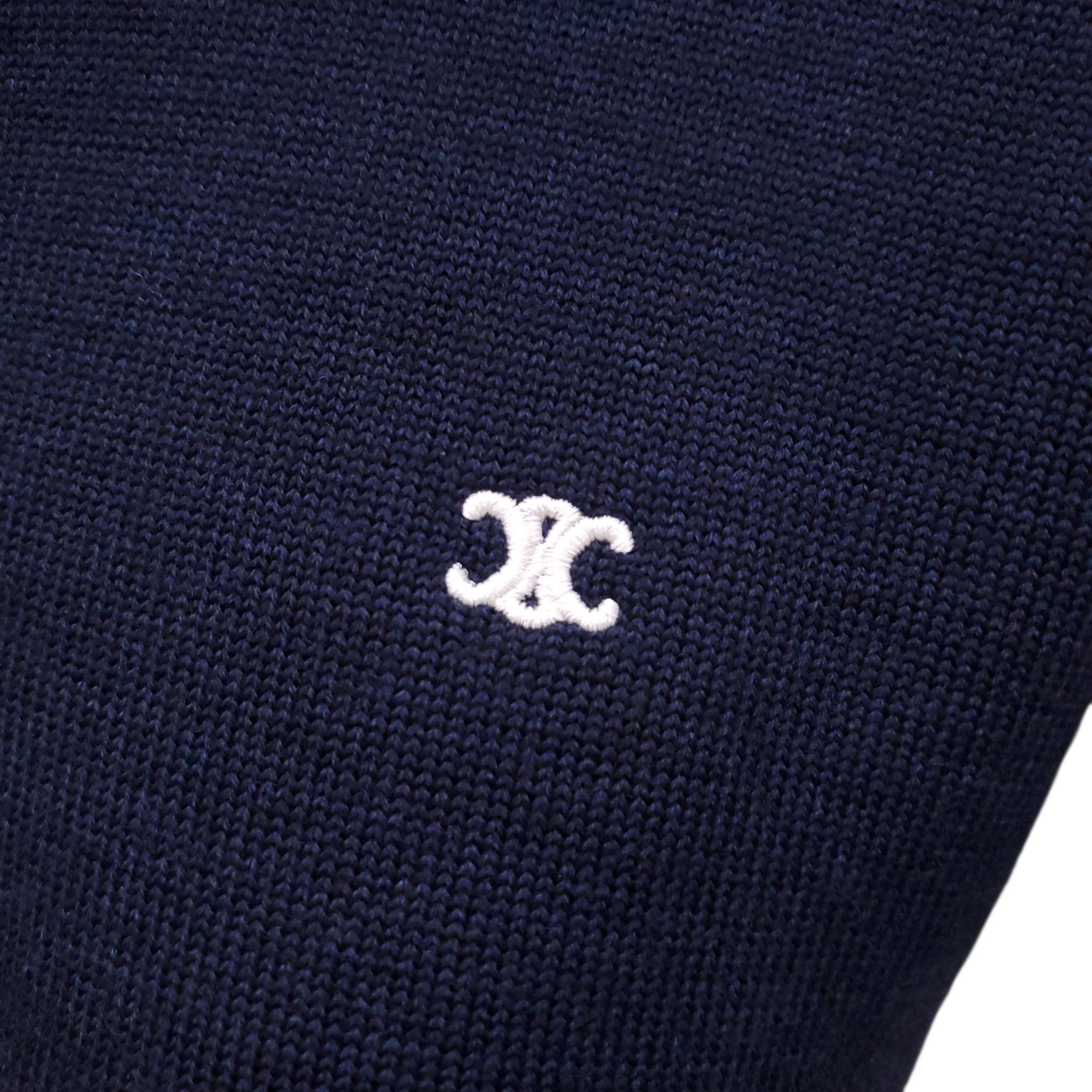 CELINE TRIOMPHE POLO SWEATER - SIZE XS