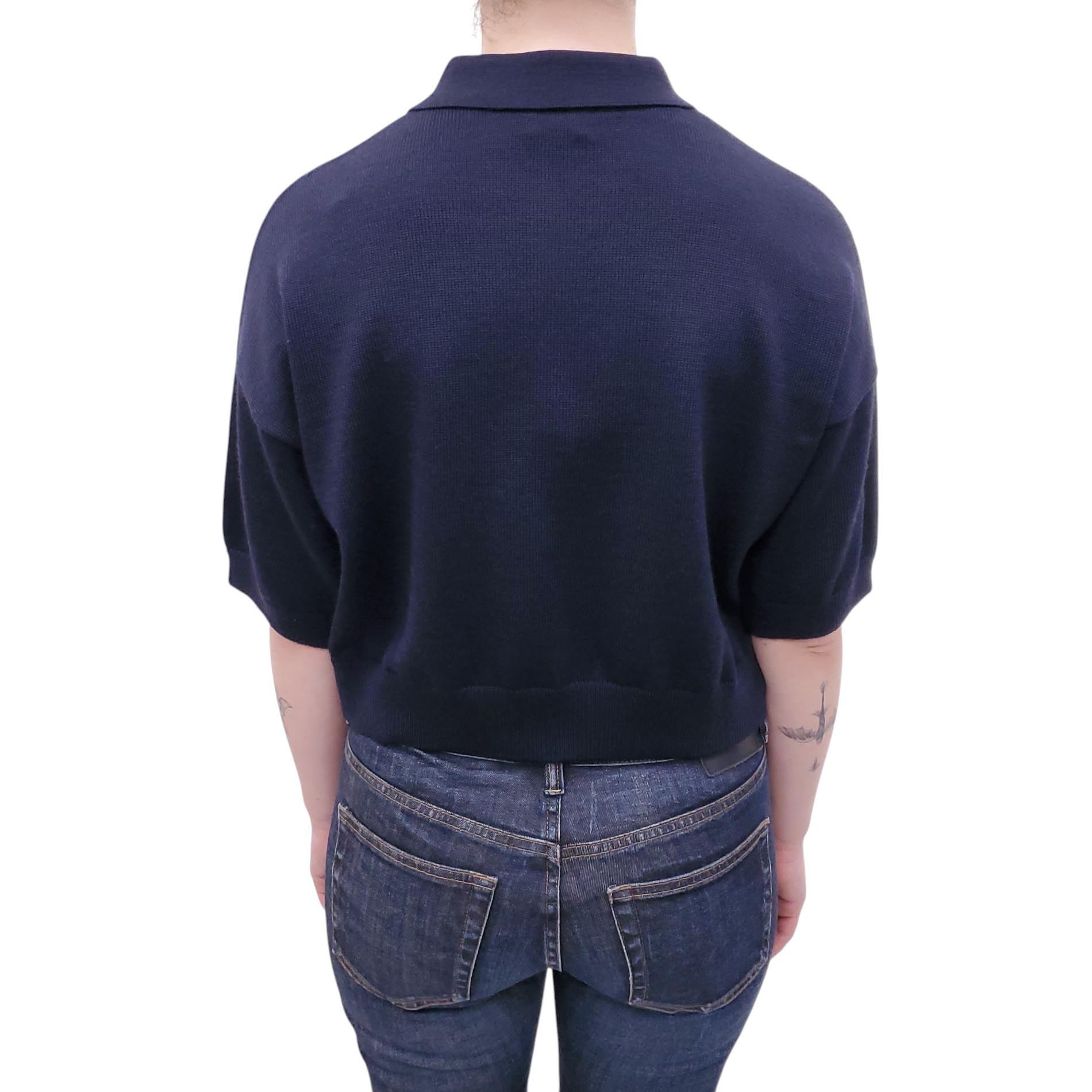 CELINE TRIOMPHE POLO SWEATER - SIZE XS