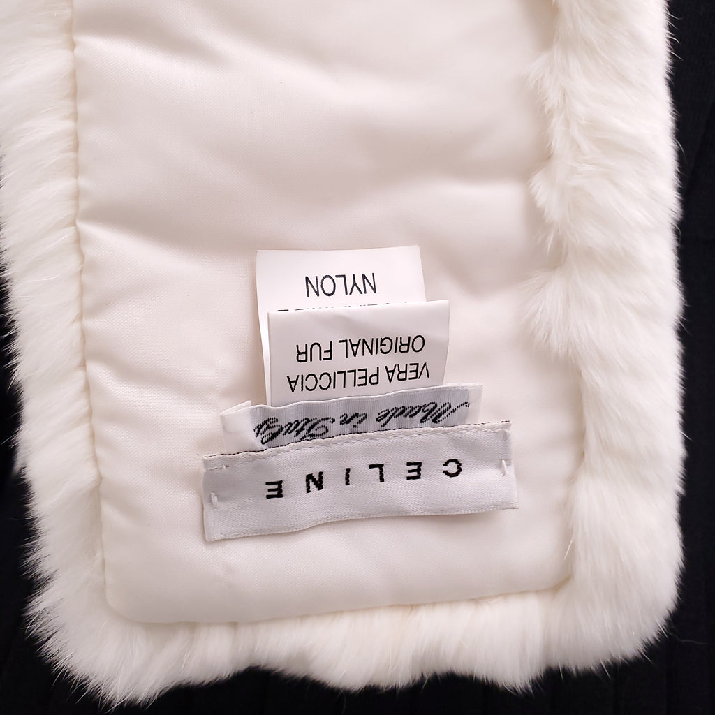 CELINE VINTAGE CREAM FUR STOLE