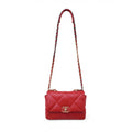 CHANEL 19 RED FLAP BAG