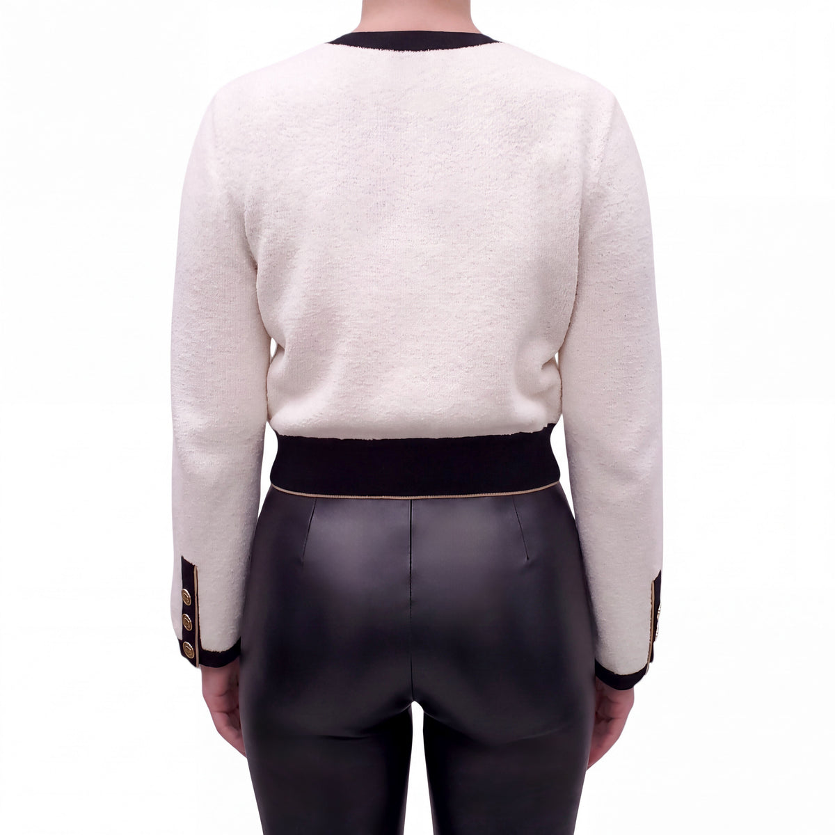 CHANEL 2019 CROPPED CARDIGAN - SIZE 36