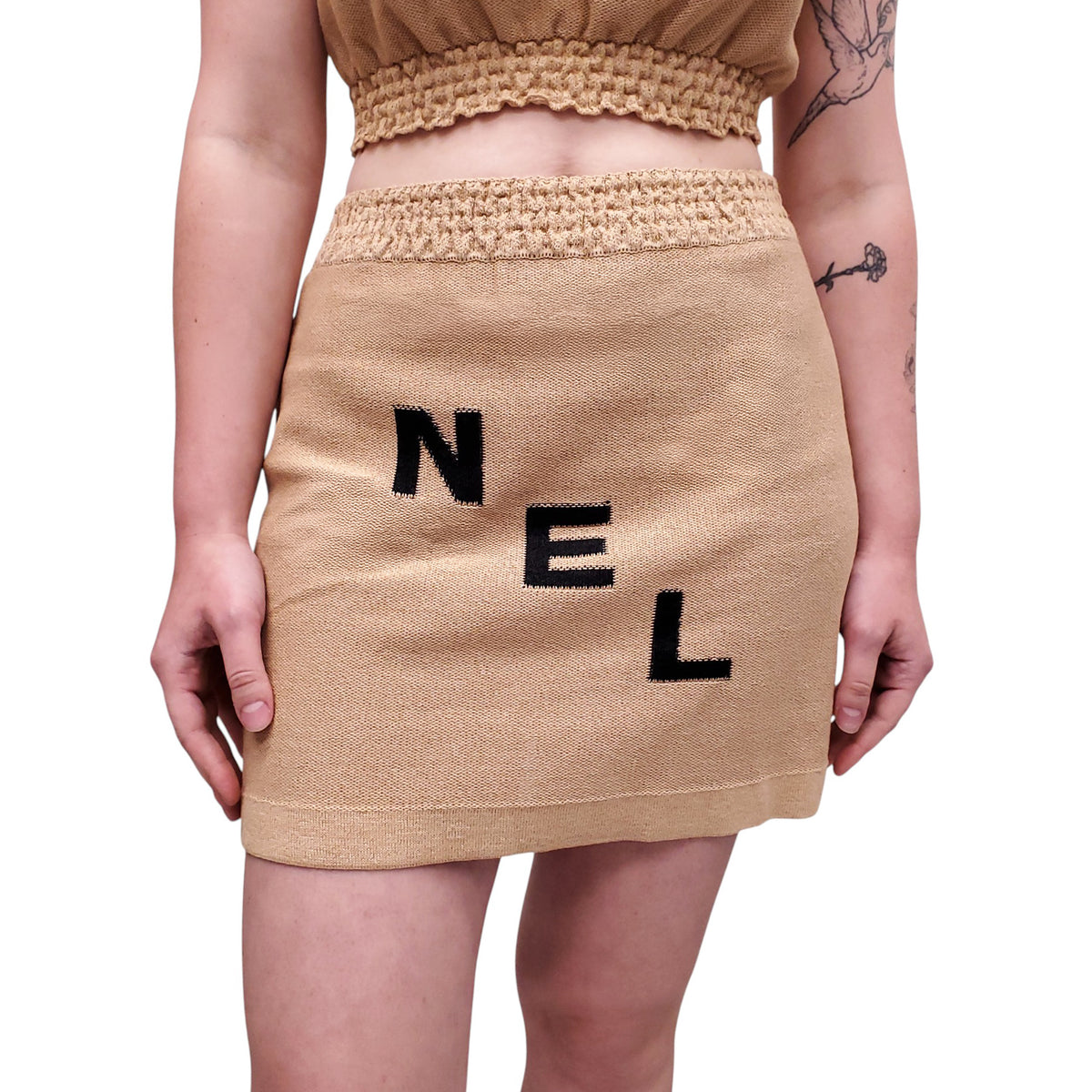 CHANEL 2019 RUNWAY LOGO 2-PIECE SET - SIZE 38