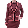 CHANEL 2023 CARDIGAN WITH CC LOGO BUTTONS - SIZE 36