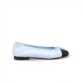 CHANEL BABY BLUE BALLERINA FLATS - SIZE 38