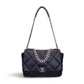 CHANEL BLACK 19 MAXI FLAP BAG