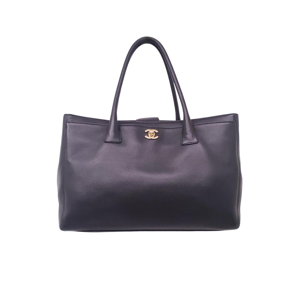 CHANEL BLACK CAVIAR EXECUTIVE TOTE BAG