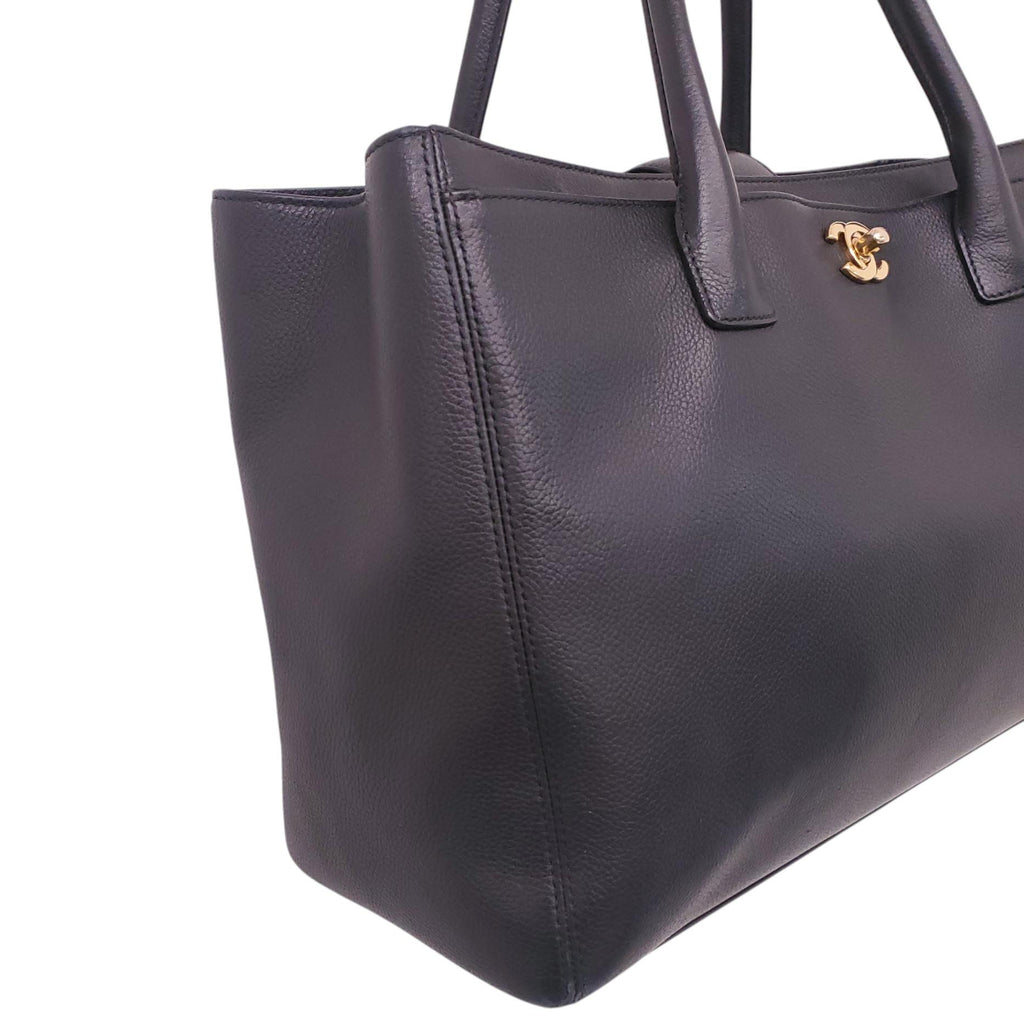 CHANEL BLACK CAVIAR EXECUTIVE TOTE BAG