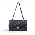 CHANEL BLACK CAVIAR MEDIUM DOUBLE FLAP BAG
