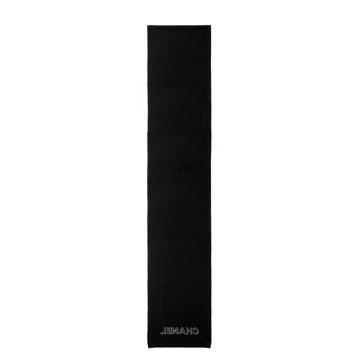 CHANEL BLACK LOGO SCARF